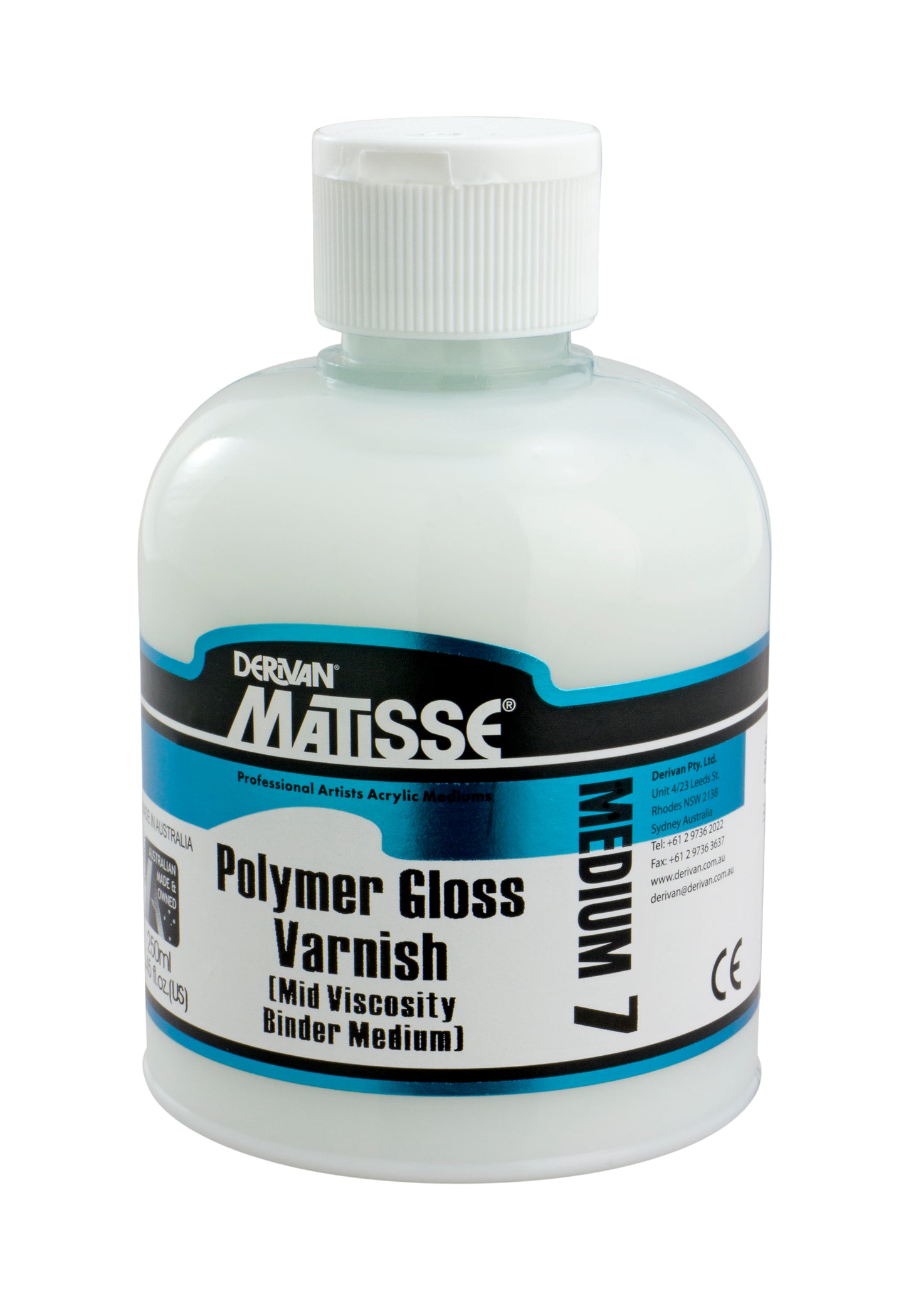 Derivan Matisse, Medium, MM7 - Poly Gloss Varnish