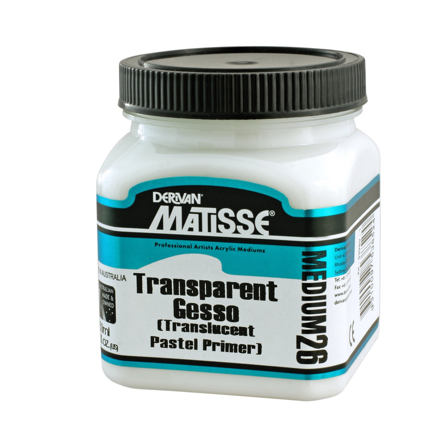 Derivan Matisse, Medium, MM26 - Transparent Gesso