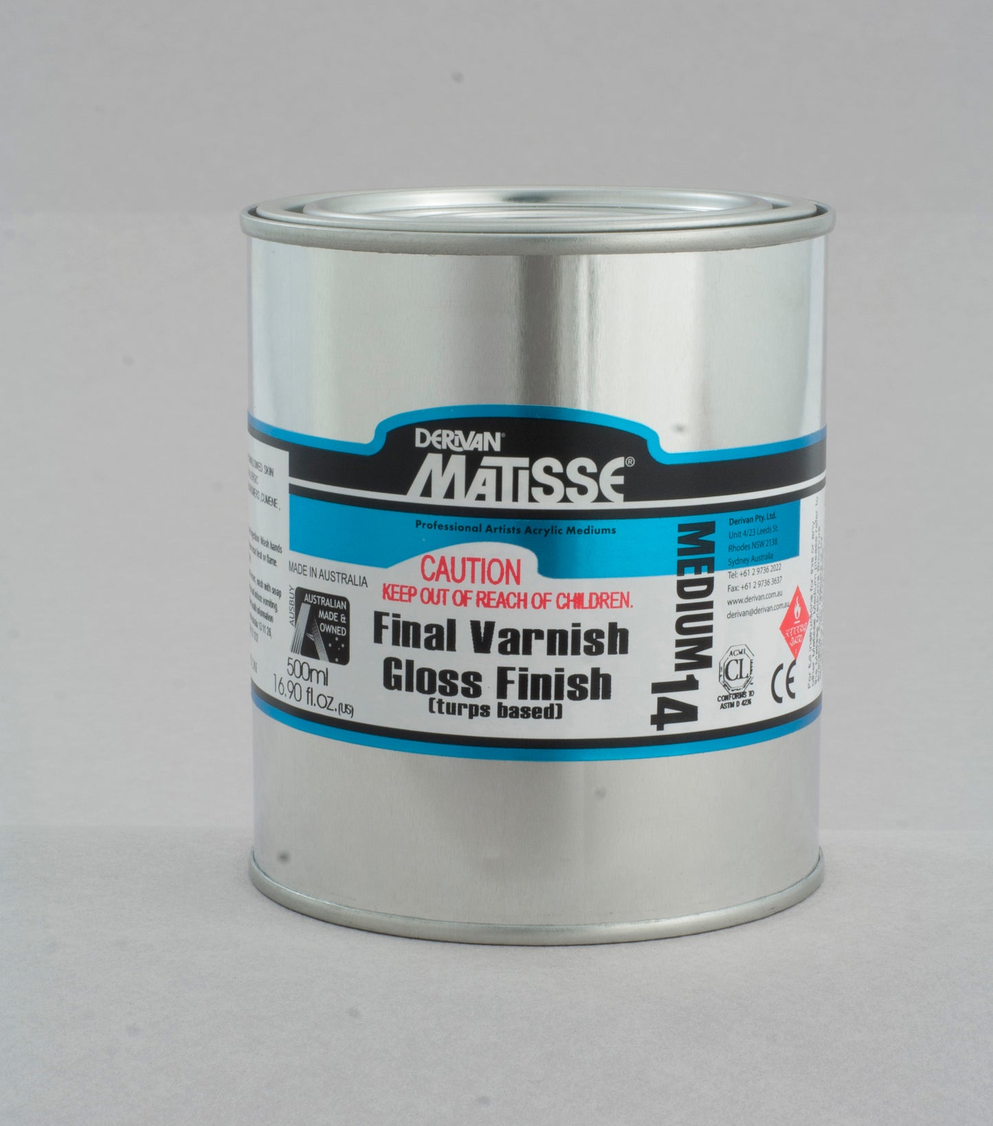 Derivan Matisse, Medium, MM14 - Gloss Varnish