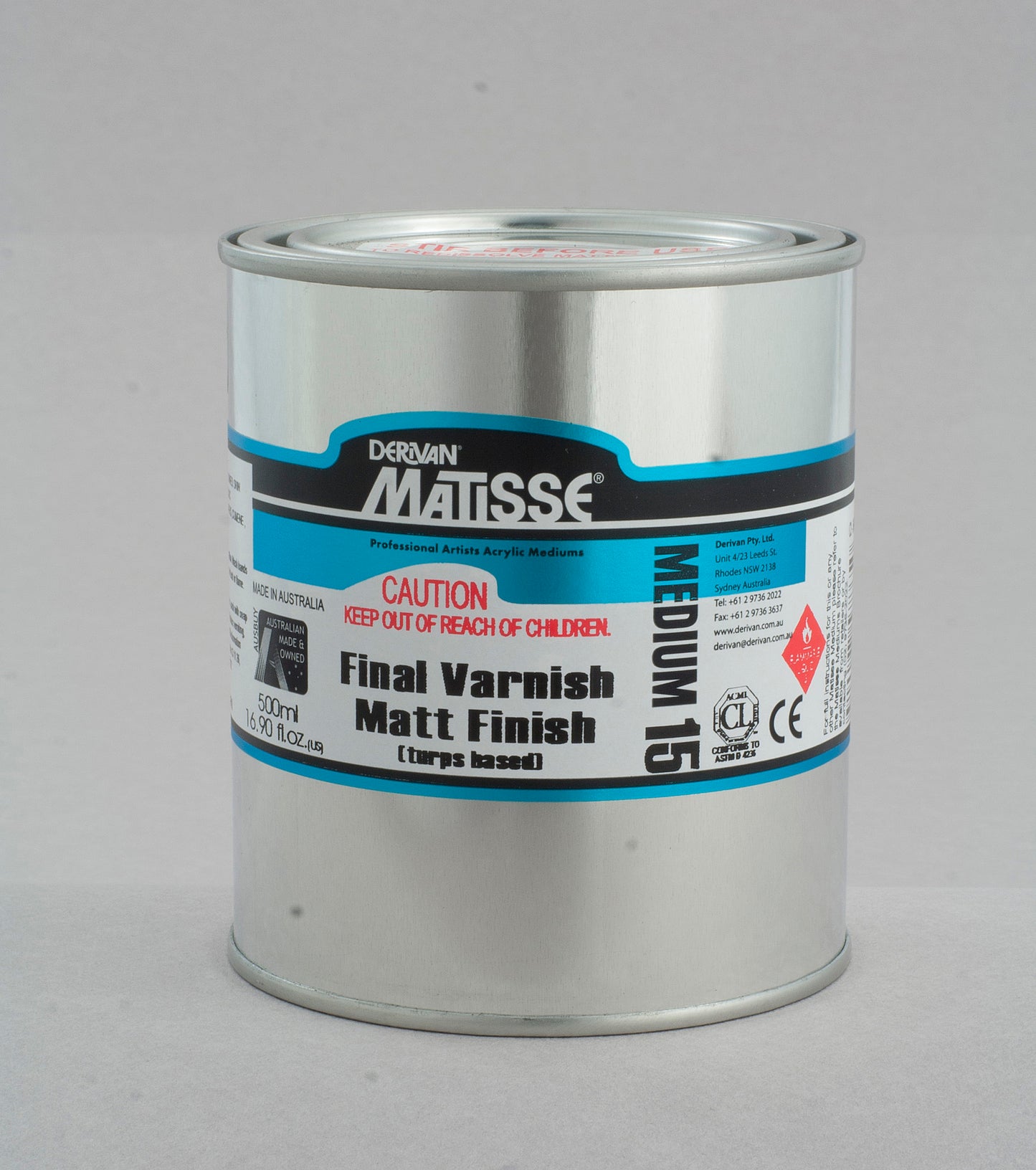 Derivan Matisse, Medium, MM15 - Matt Varnish