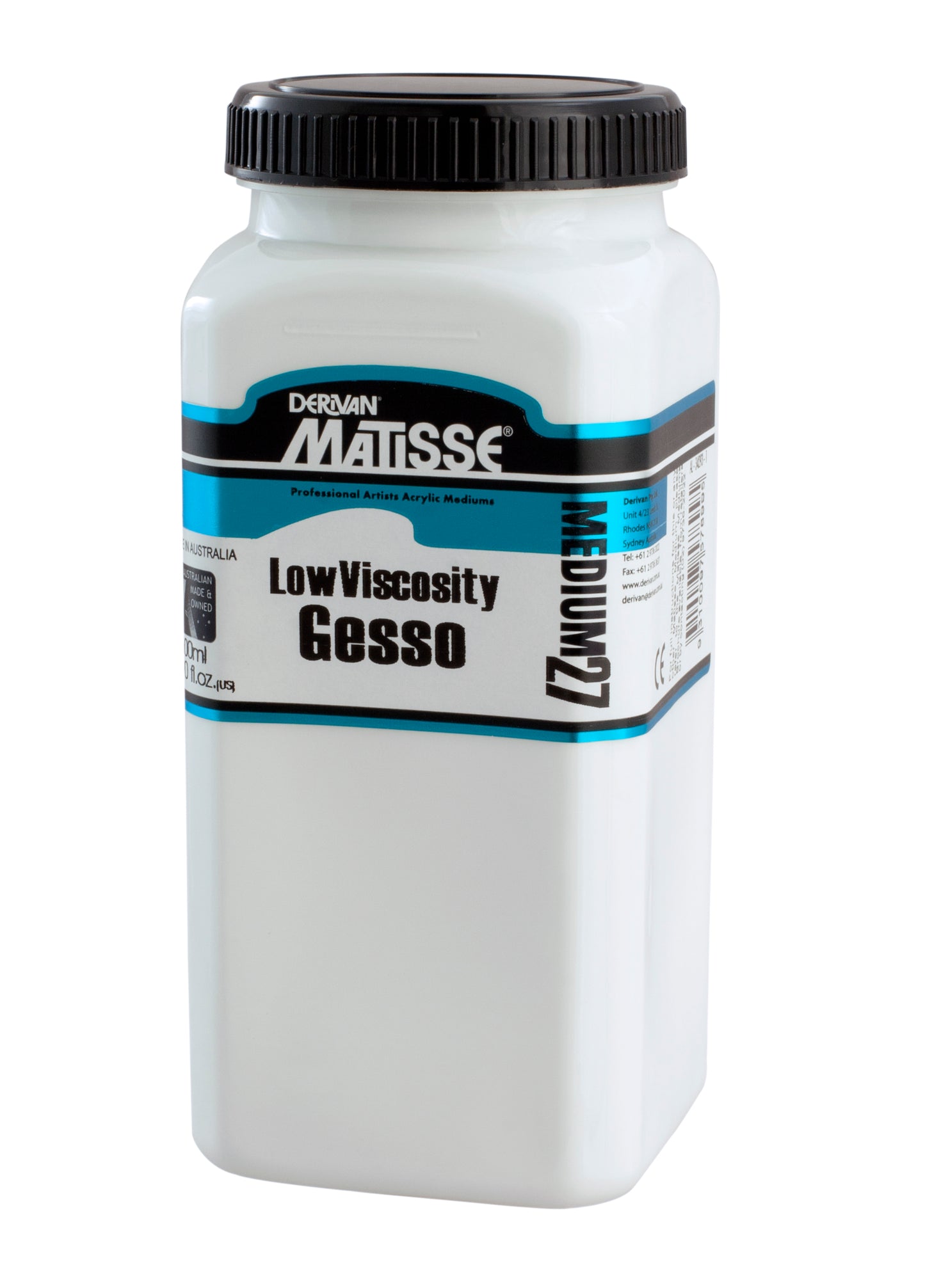 Derivan Matisse, Medium, MM27 - Low Viscosity Gesso