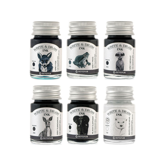Octopus Write and Draw Ink Set, Basic Grey