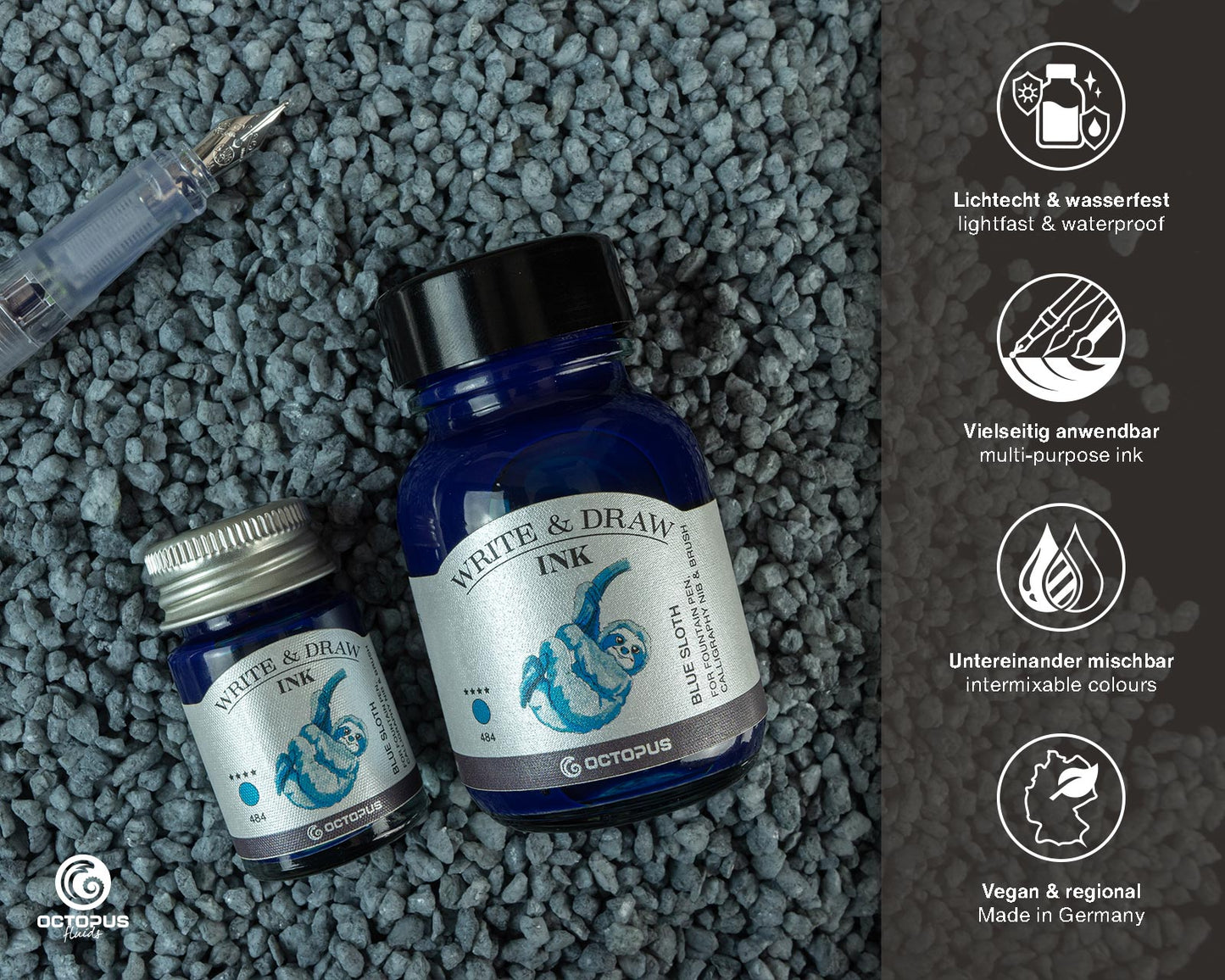 Octopus Write and Draw Ink,
484 Blue Sloth