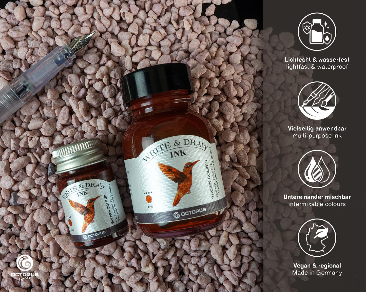 Octopus Write and Draw Ink,
480 Brown Colibri