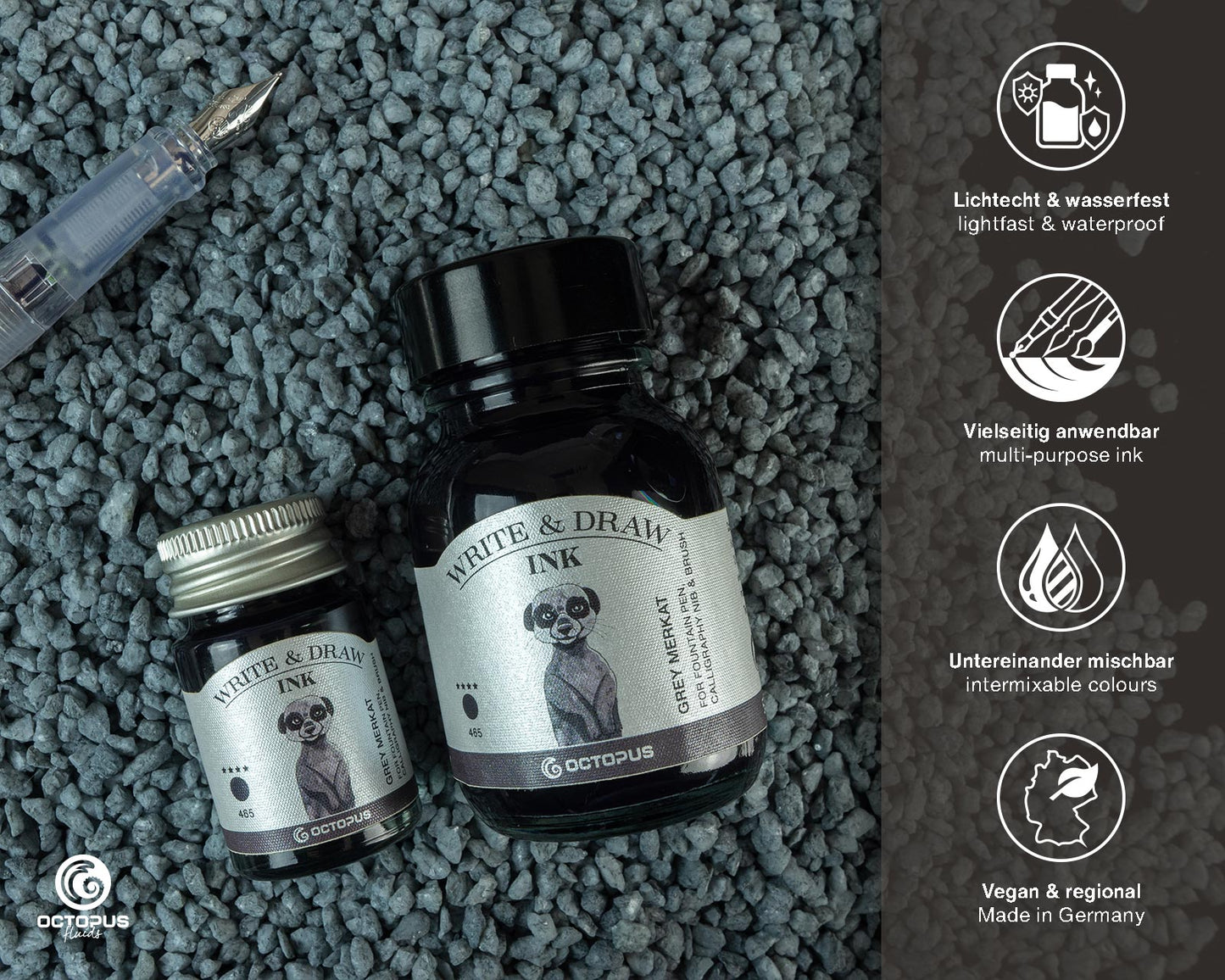 Octopus Write and Draw Ink,
465 Grey Merkat