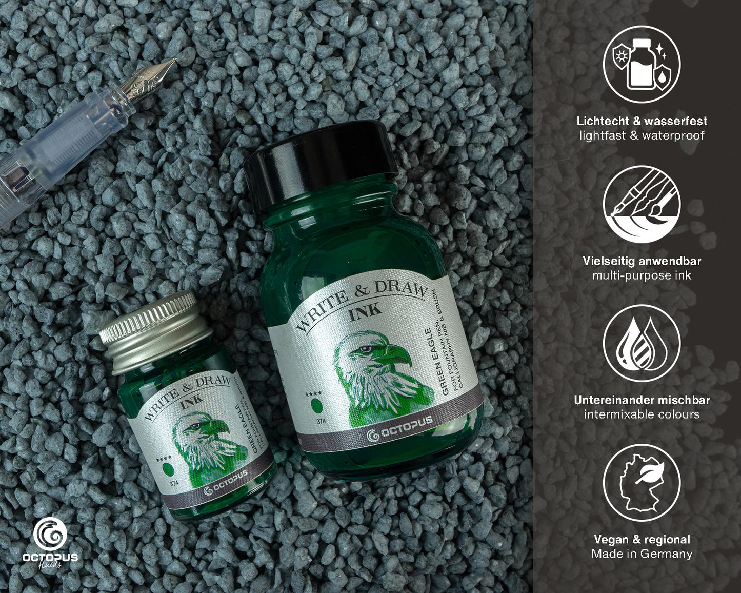 Octopus Write and Draw Ink,
374 Green Eagle