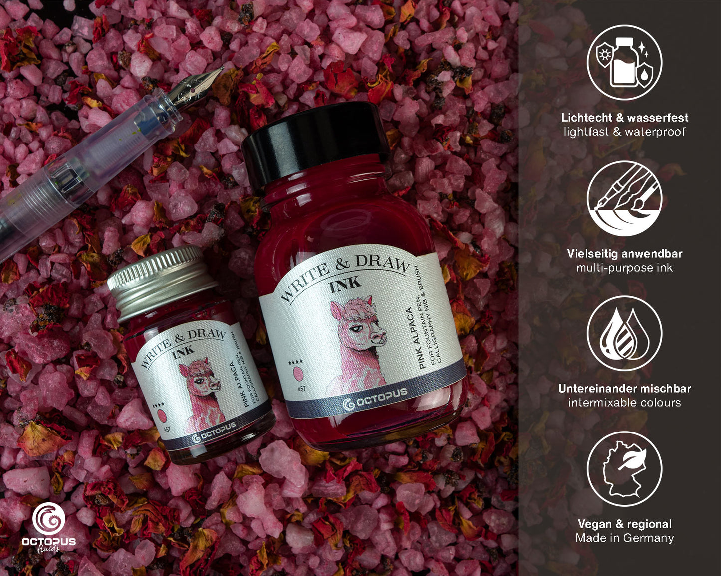 Octopus Write and Draw Ink,
457 Pink Alpaca