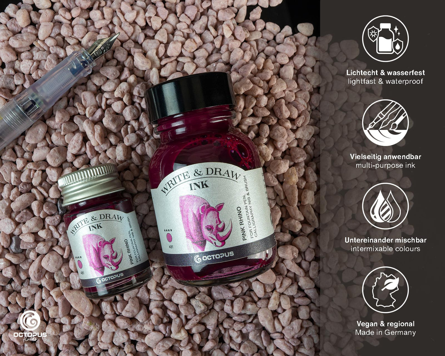 Octopus Write and Draw Ink,
481 Pink Rhino