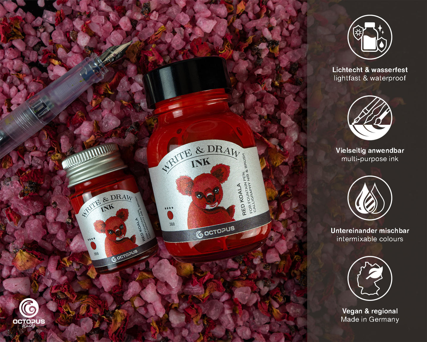 Octopus Write and Draw Ink,
388 Red Koala