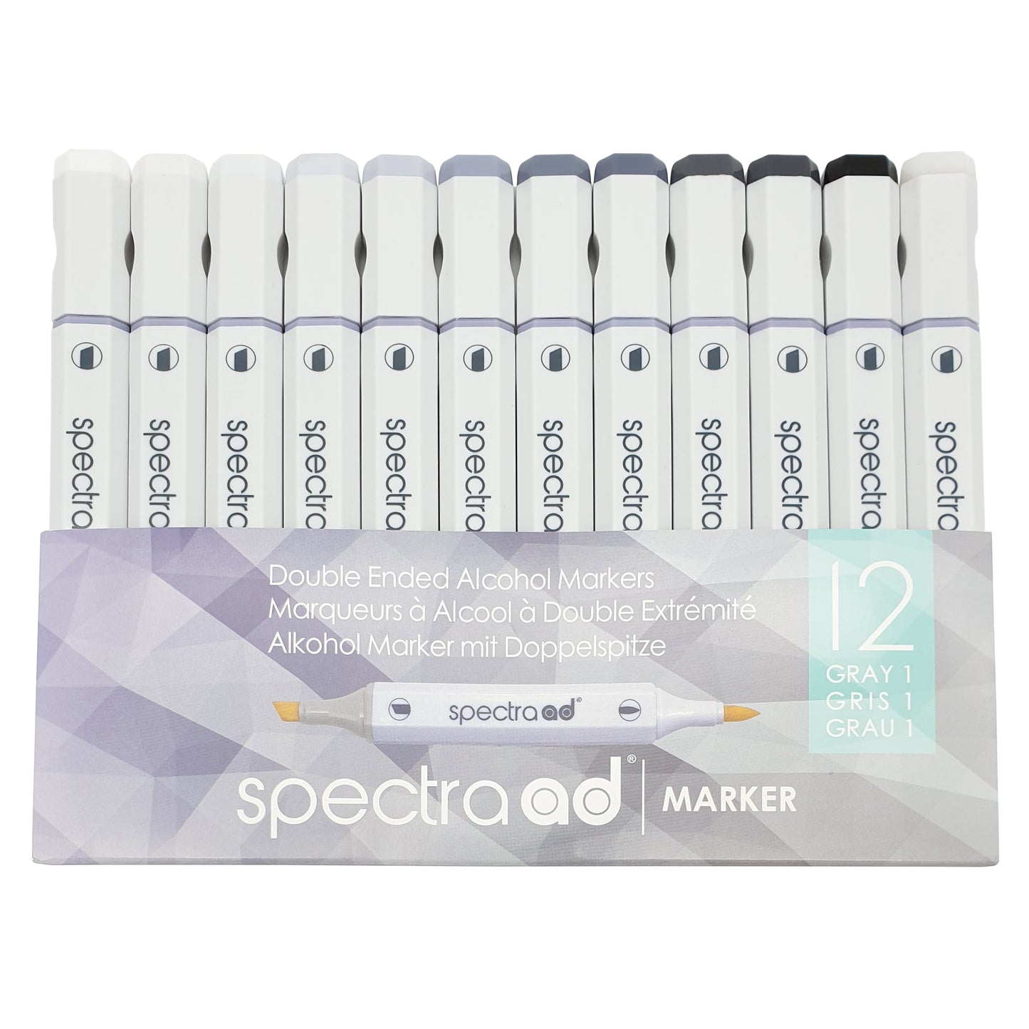 Set of 12 - gray One (Cool)