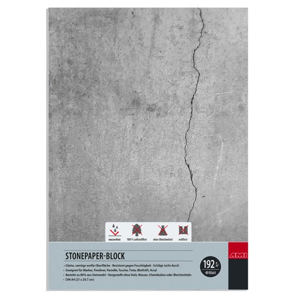 Stonepaper-Block 192g, 40Bl.