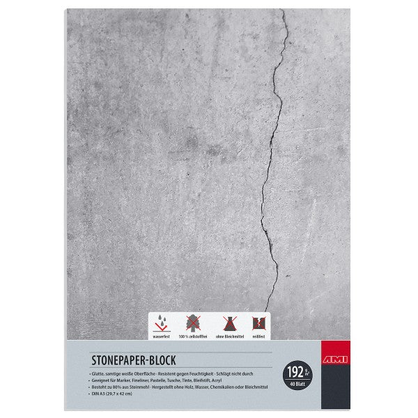 Stonepaper-Block 192g, 40Bl.