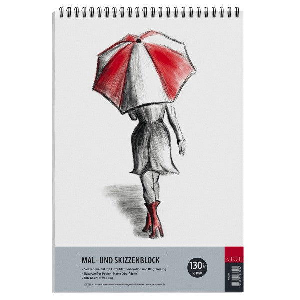 Mal- u. Skizzenbl. S 130g, 50Blatt