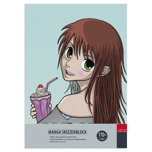 Manga Skizzenblock 170 g/m²