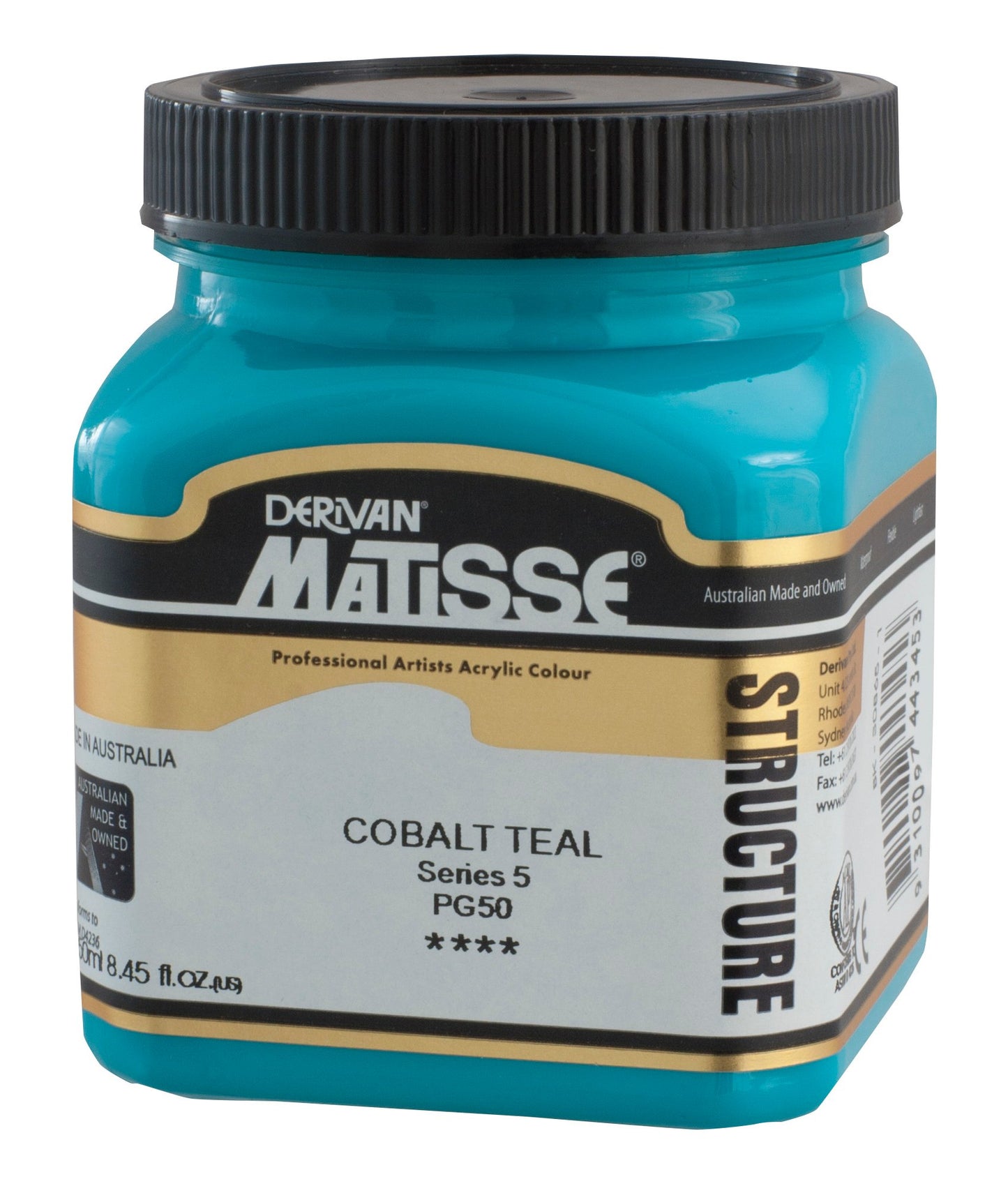 Derivan Matisse, Structure, Cobalt Teal