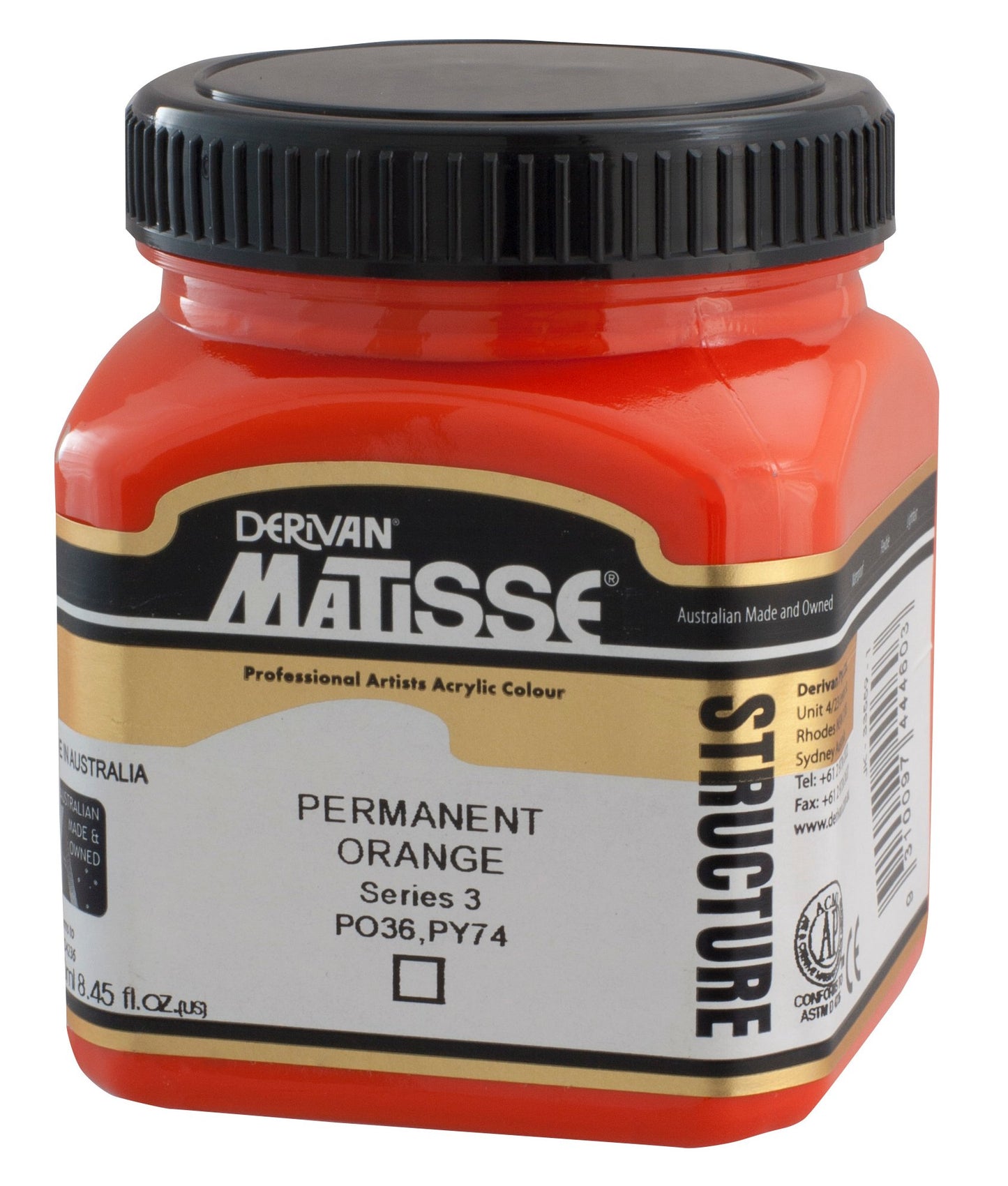 Derivan Matisse, Structure, Permanent Orange