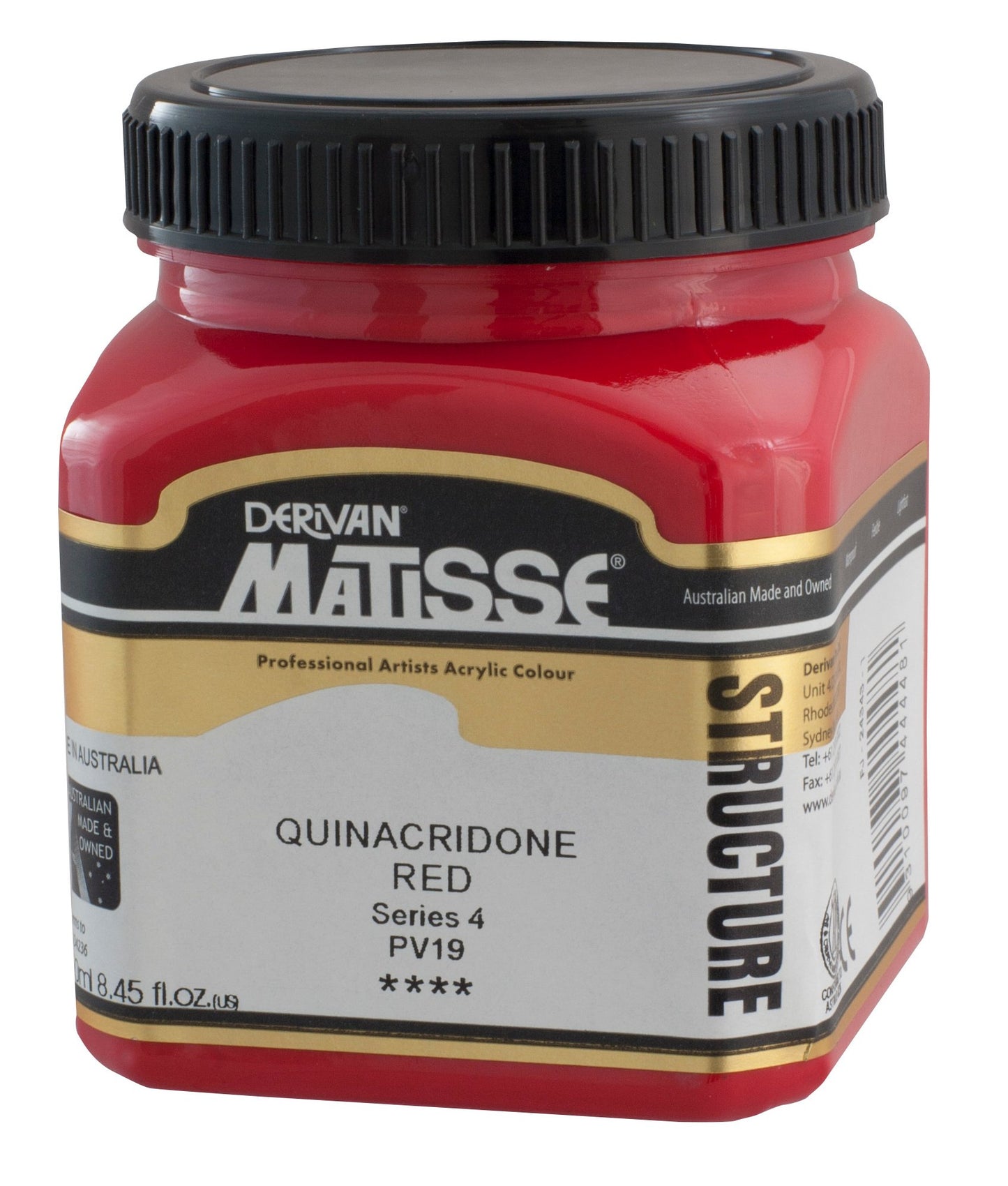 Derivan Matisse, Structure, Quinacridone Red
