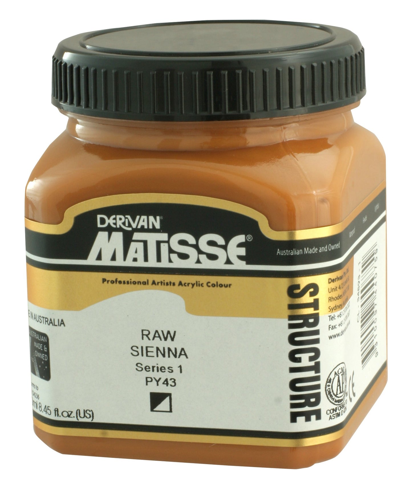 Derivan Matisse, Structure, Raw Sienna