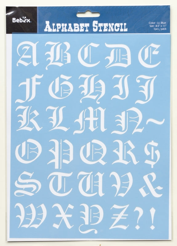 Alphabet Schablone