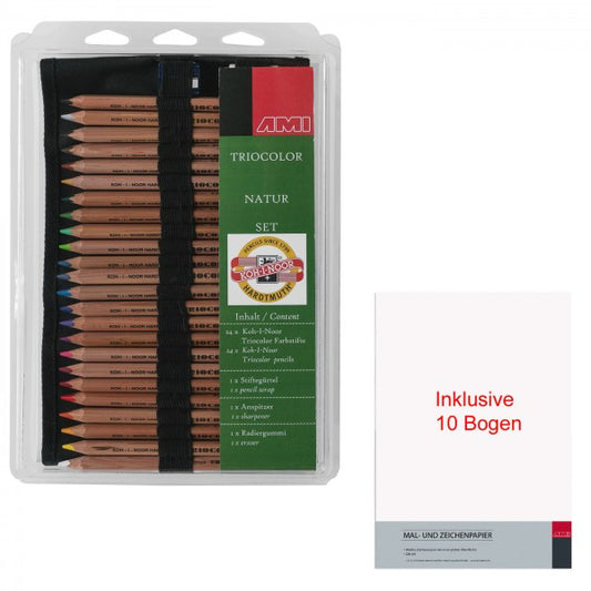 Triocolor natur Stifte Set