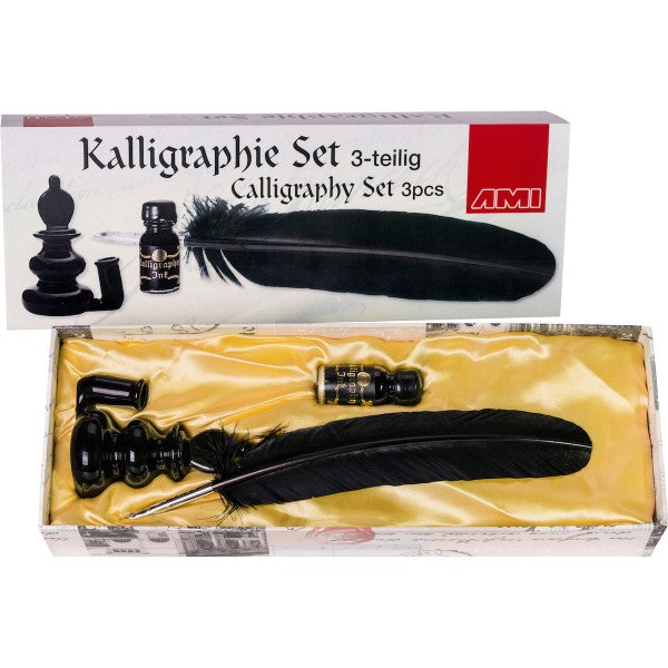 Kalligraphie Set 3tlg. schwarz