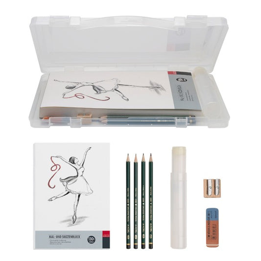 Künstlerset Zeichnen u. Skizzieren 9tlg.