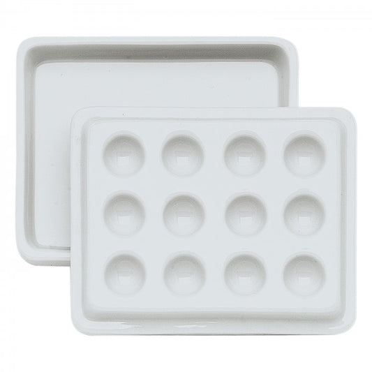 Porzellanpalette 8,0x10,5cm, 12 Näpfe