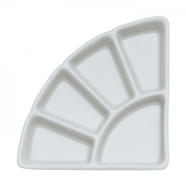 Porzellanpalette 11,0x11,0cm, 5 Näpfe