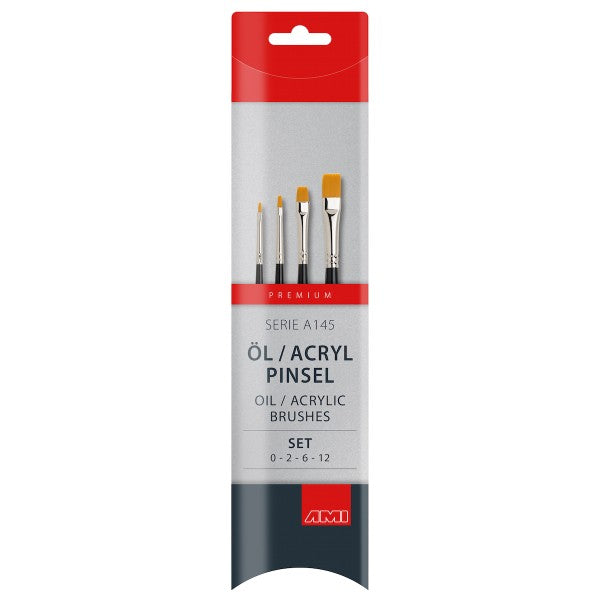 Öl-u. Acrylmalpinsel A145 Set