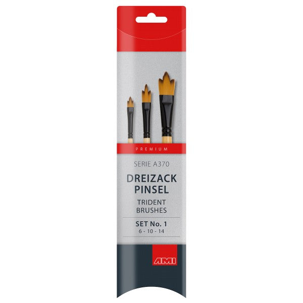 Dreizackpinsel Serie A370 Set