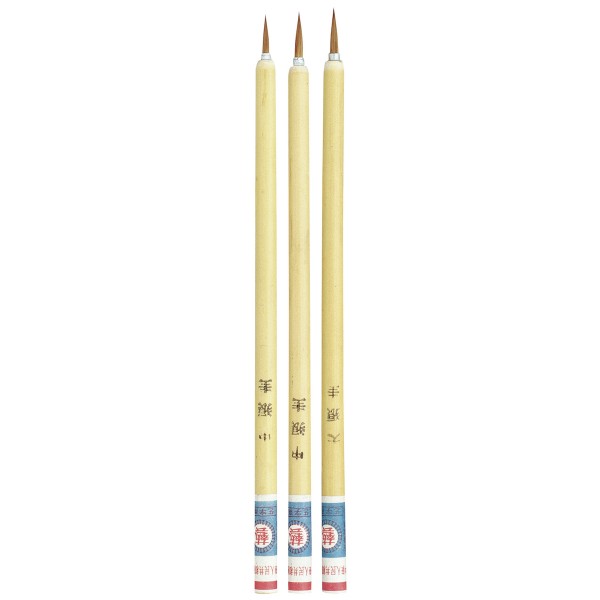 China Pinsel Set Nr.13, 3 Pinsel