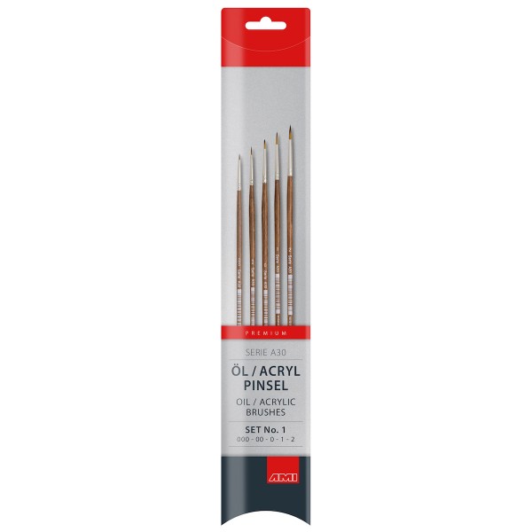 Öl- und Acrylmalpinsel Serie A30 Set
