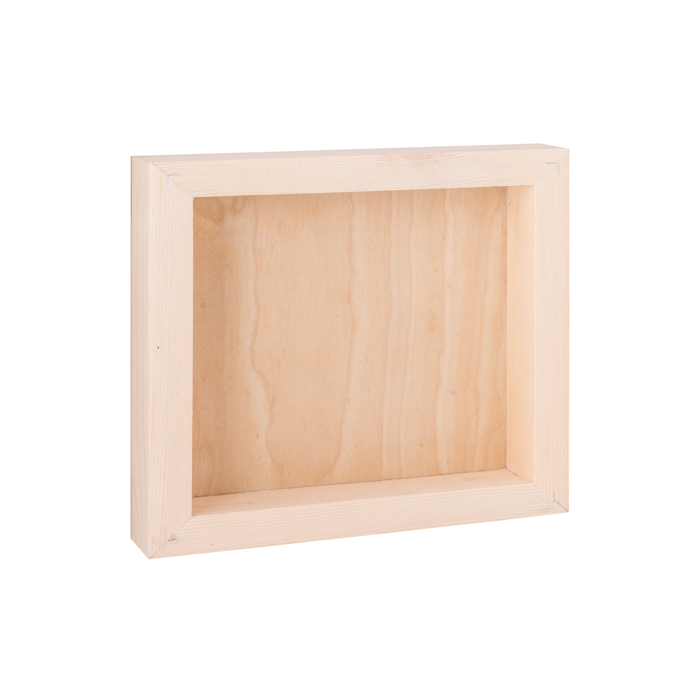 a brown wooden cabinet sitting on top of a counter