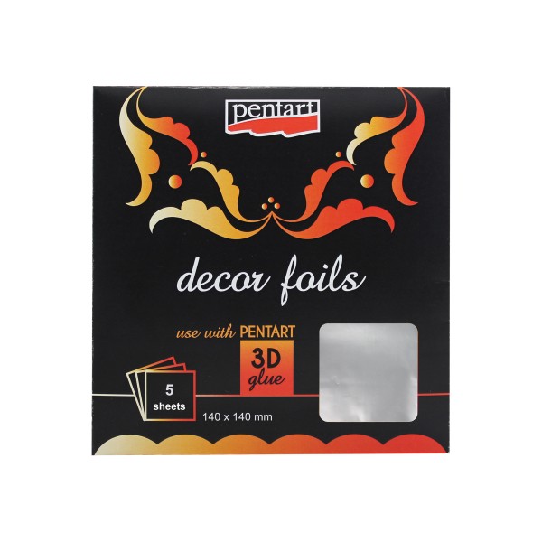Pentart Dekorfolie 14 x 14 cm, 5 Bl.