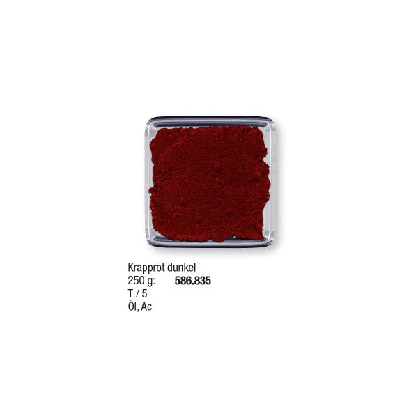Studienpigmente 250 g Krapprot dunkel