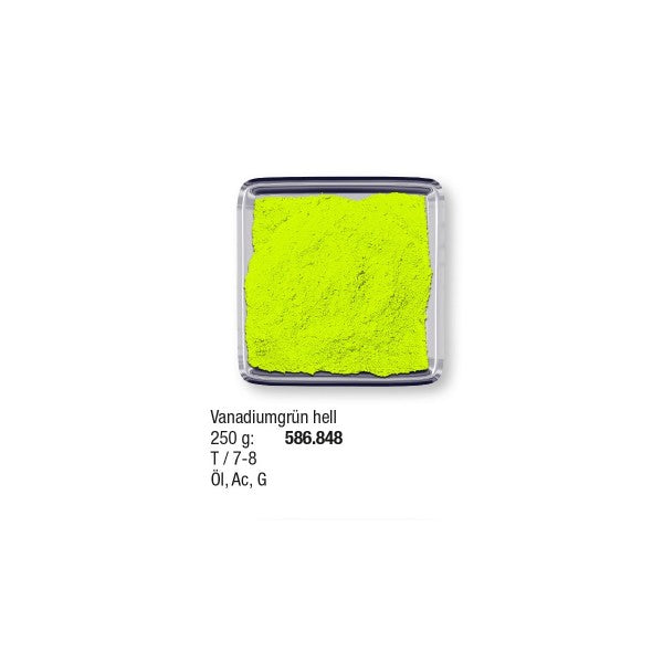 Studienpigmente 250 g Vanadiumgrün hell