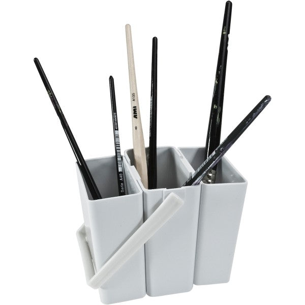 Pinselwascher 3tlg., Kunststoff