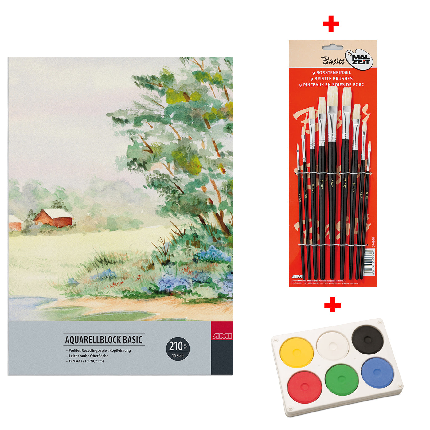 Aquarellblock Basic 210 g/ m²