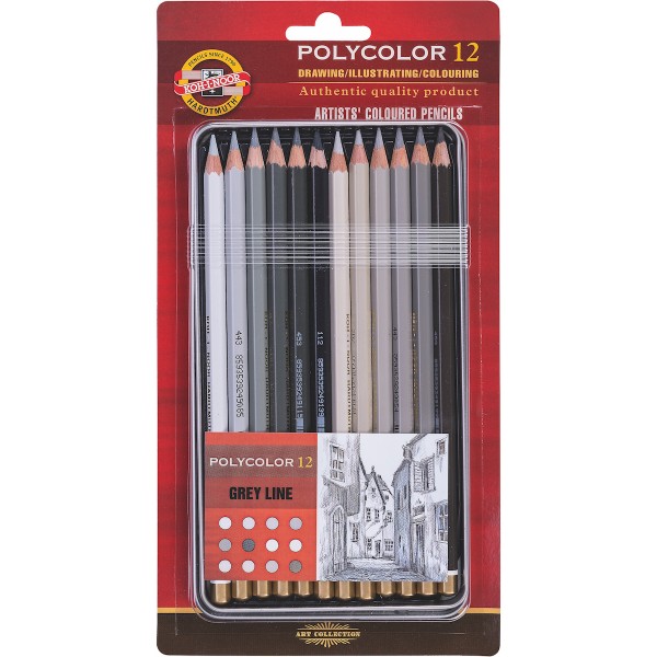 Polycolor Set 3822 Grautöne