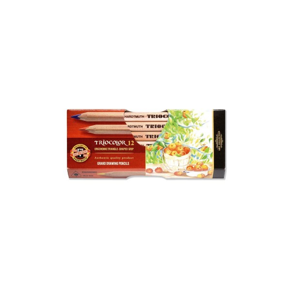 Koh-I-Noor - Triocolor natur Set 12 Farben, Schachtel