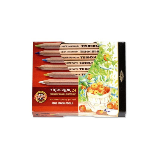 Koh-I-Noor - Triocolor natur Set 24 Farben, Schachtel