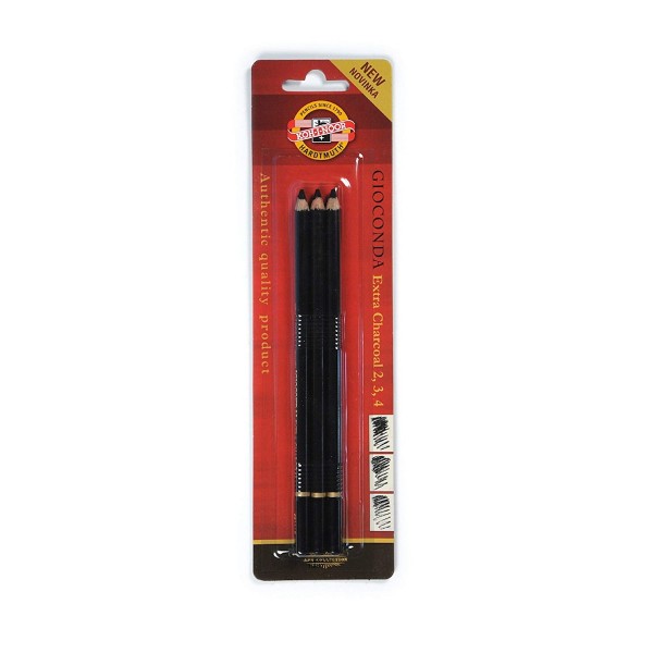 Koh-I-Noor - Gioconda Reißkohle Extra, Set 3tlg.