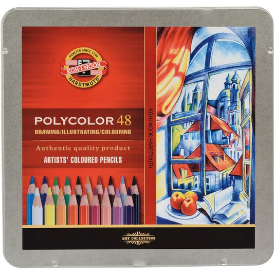 Koh-I-Noor - Polycolor Set 48 Farben, Metalletui