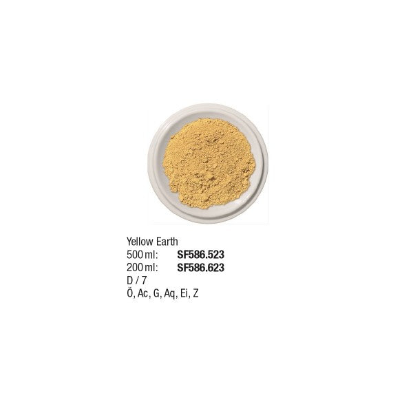 Künstlerpigmente 500 ml, Yellow Earth