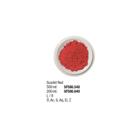 Künstlerpigmente 500 ml, Scarlet Red