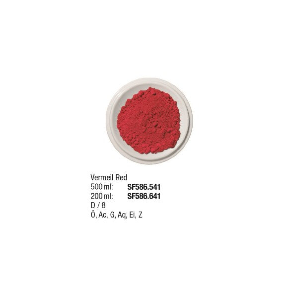 Künstlerpigmente 500 ml, Vermeil Red