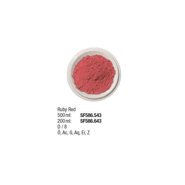 Künstlerpigmente 500 ml, Ruby Red