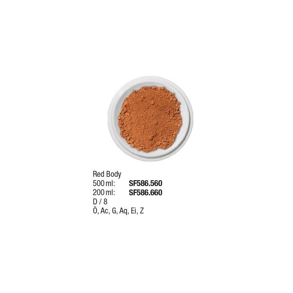 Künstlerpigmente 500 ml, Red Body