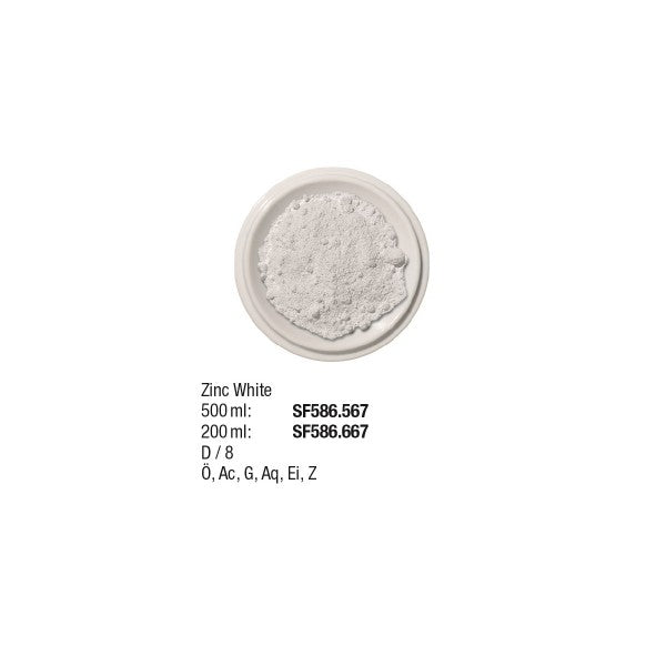 Künstlerpigmente 500 ml, Zinc White