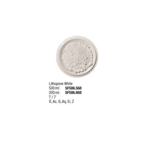 Künstlerpigmente 500 ml, Lithopone White
